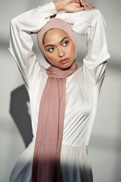 Image of Premium Jersey Hijab - Rose Quartz