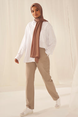 Image of Everyday Chiffon Hijab - Chestnut