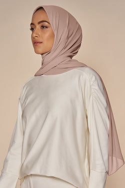Image of Everyday Chiffon Hijab - Dusty Mauve